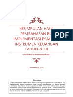 Kesimpulan Hasil Pembahasan Isu Implementasi Psak 71 -Instrumen Keuangan Tahun 2018