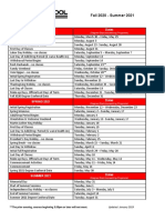 2020 2021 University Academic Calendar 1 19 PDF