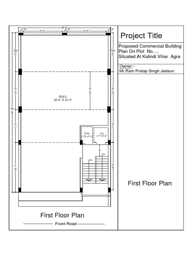 First Floor Plan for Commercial Building | PDF