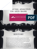 Financial Analysis On Axis Bank