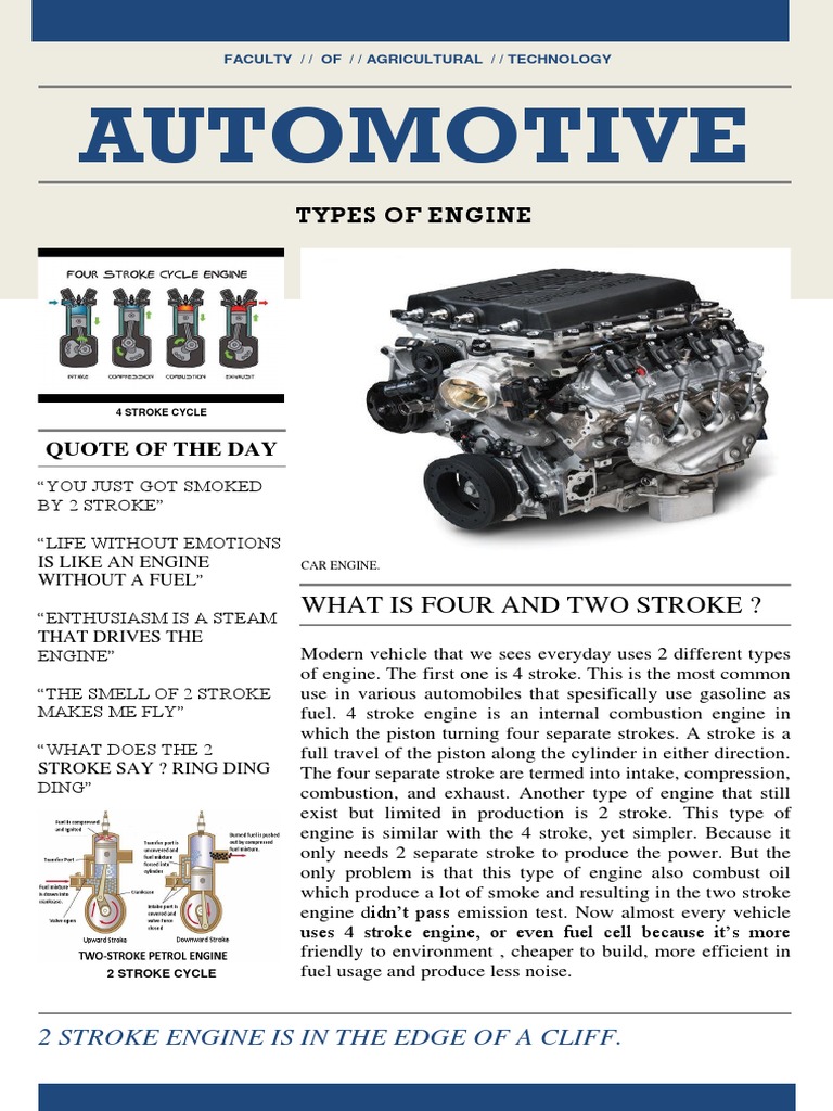 Types of Car Engines Explained | PDF