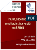 Trauma, Disociación y Somatización; Intervención Con E.M.D.R.