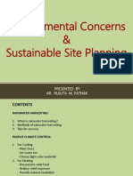 Environmental Concerns & Sustainable Site Planning: Presented by Ar. Rujuta M. Pathak