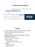 IE 503 - Operations Analysis