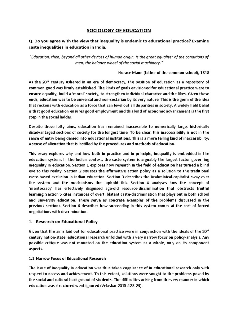 Caste Inequality in Indian Education | PDF | Dalit | Affirmative Action