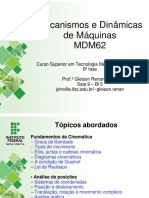 MDM62 - Fundamentos da Cinemática e Dinâmica de Máquinas