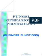 Fungsi Operasional Perusahaan: (Business Functions)