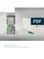 Wall Box Solutions: Indoor/Outdoor Fiber Terminals, Cabinets and Boxes For FTTX