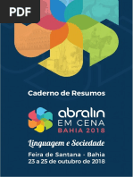 Caderno de Resumos - Abralin Em Cena Bahia