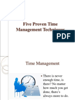 Five Proven Time Management Techniques PDF
