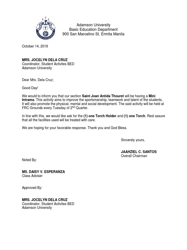 Mini Intrams Announcement at BED | PDF