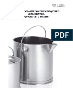 10 Liter Measuring Drum Required (Calibrated Quantity: 2 Drums