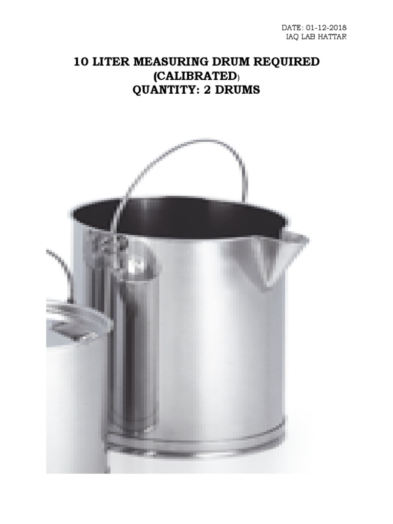 Drums (10 Liters) | PDF