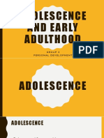 Adolescence and Early Adulthood