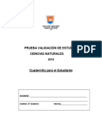 5° CIENCIAS NATURALES Validación 2019