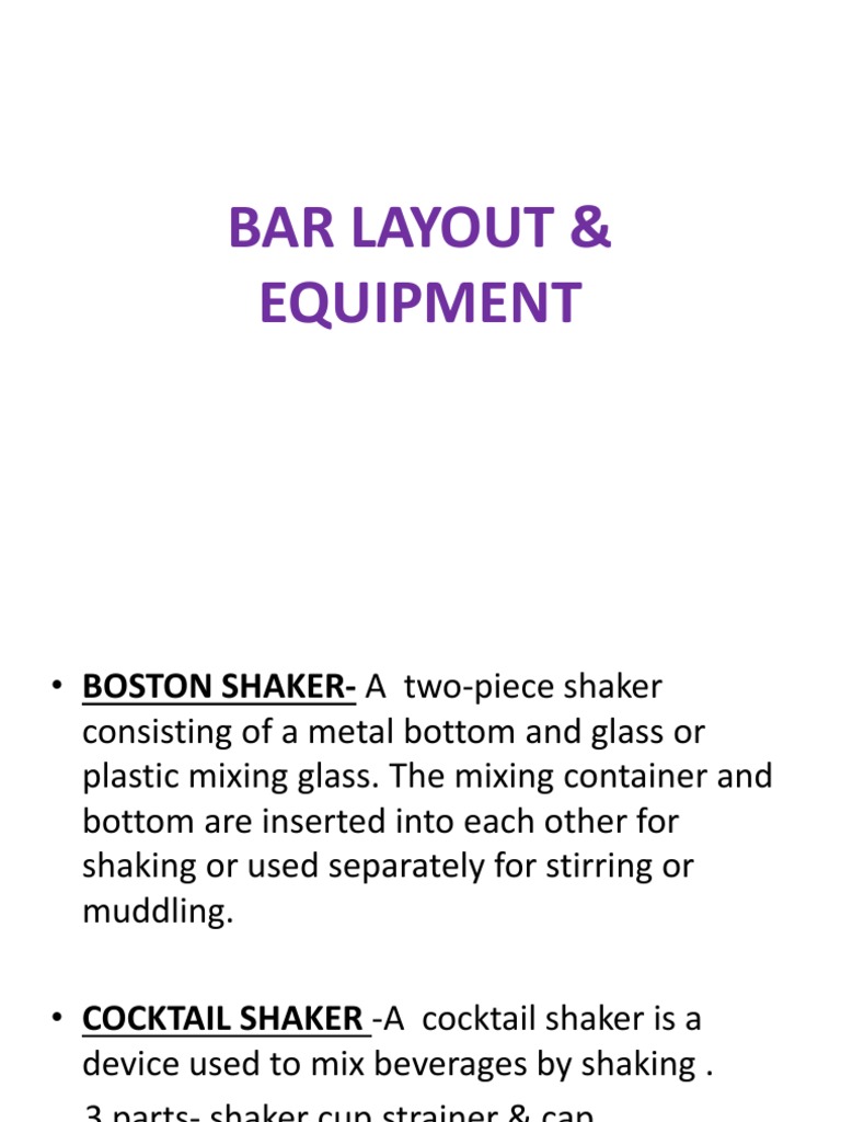 Ihm Bar Equipment PDF Bar Drink