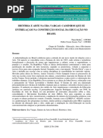 História e Arte Na Era Vargas