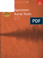 Specimen Aural Test 1 - 3