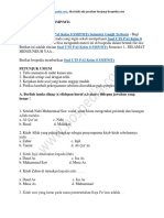 50+ Contoh Soal UTS PAI Kelas 8 SMP MTs Semester Ganjil