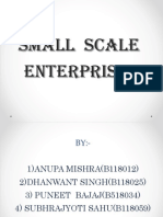 Small Scale Enterprises