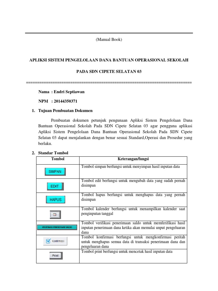 Manual Book Penggunaan Aplikasi PDF