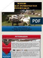 Materi Pelatihan Kebijakan Pembangunan Peternakan