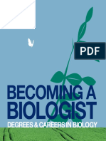 Becoming A Biologist Degrees and Careers in Biology PDF