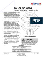 Model Ev & Pev Series: Two-Stage Regulator Repair Kit Instructions