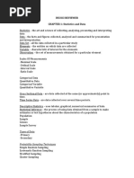 Decsci Reviewer CHAPTER 1: Statistics and Data