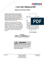 Model 11A17-001 Regulator: Rebuild Instructions