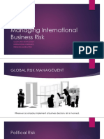 Managing International Business Risk: Global Risk Management International Insurance Reducing Global Risks