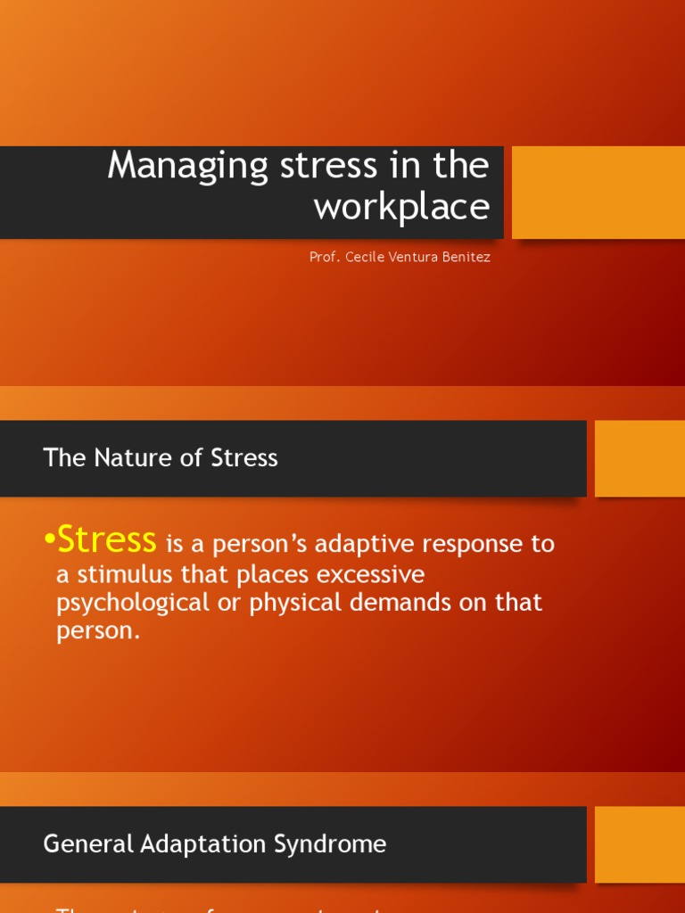 Workplace Stress Management Strategies | PDF | Stress (Biology ...
