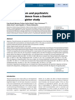 (1479683X - European Journal of Endocrinology) Hyperthyroidism and Psychiatric Morbidity - Evidence From A Danish Nationwide Register Study