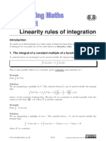 8.8 Linearity Rules of Integration