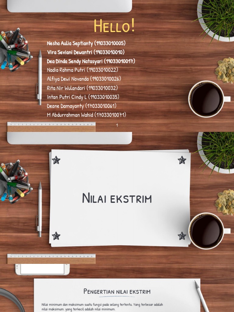Cara Menentukan Nilai Ekstrim Fungsi | PDF