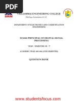 EC6502-Principal of Digital Signal Processing - 2013 - Regulation PDF