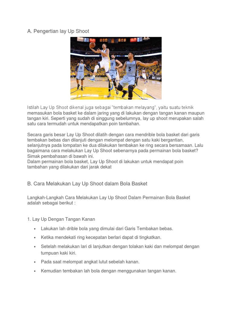 Olah Raga Basket Pdf