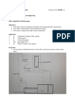ME 414E Instrumentation and Control Engineering Practical Activity No. 6 Title: Liquid Flow Measurements Objectives