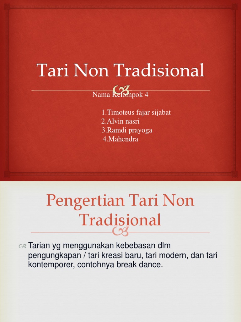 Tari Non Tradisional Kelompok 4