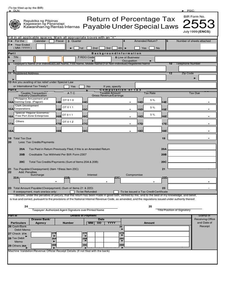 Guidelines for BIR Form 2307 Filing | PDF | Payments | Taxpayer