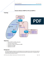 Lab 4-3, Redistribution Between EIGRP For IPv6 and OSPFv3