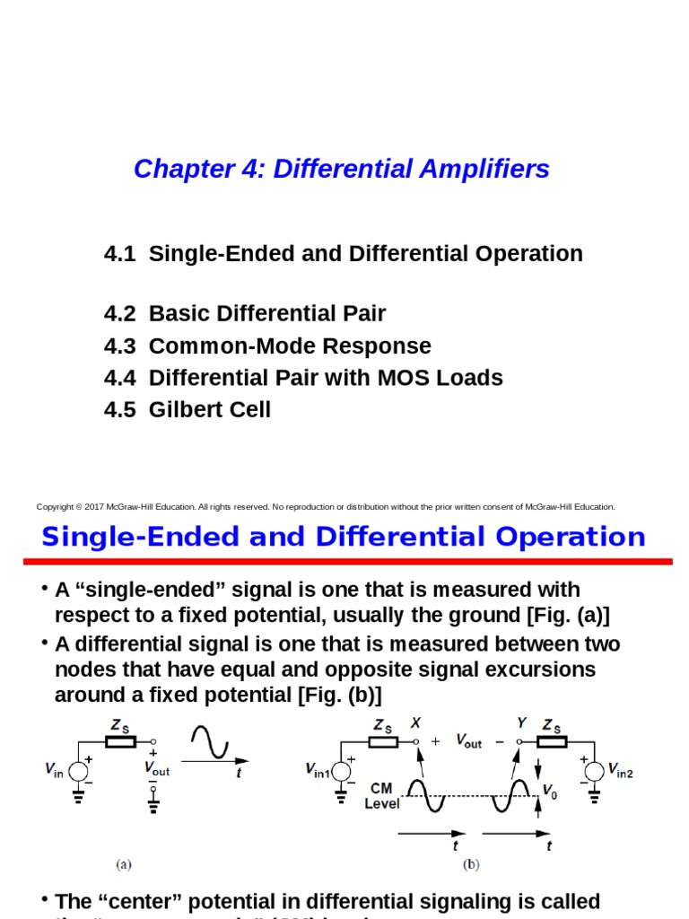 Differential Amplifier | PDF | Electrical Network | Amplifier