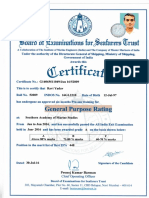 GP Certificate
