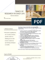 The Importance of Research in Daily Life PDF