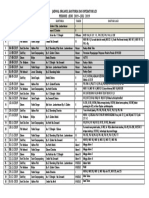 Jadwal Organis, Kantoria dan Operator LCD Periode Juni-Januari