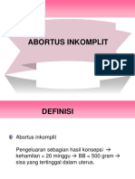 ABORTUS INKOMPLIT