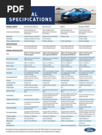 Technical Specifications: Model Body