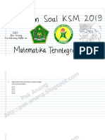 Pembahasan Soal KSM 2019