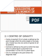 Properties of Surfaces (Centre of Gravity & Moment of Inertia)