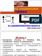Managerial Communication: DR - Lakshminarayana Reddy.K